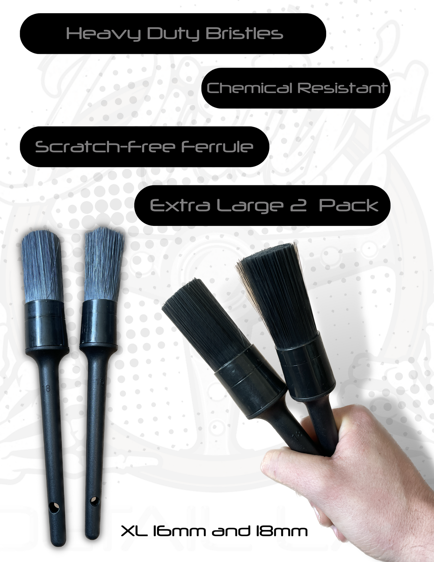 The Burnout Synthetic Detail Brush (2 or 3 Pack)