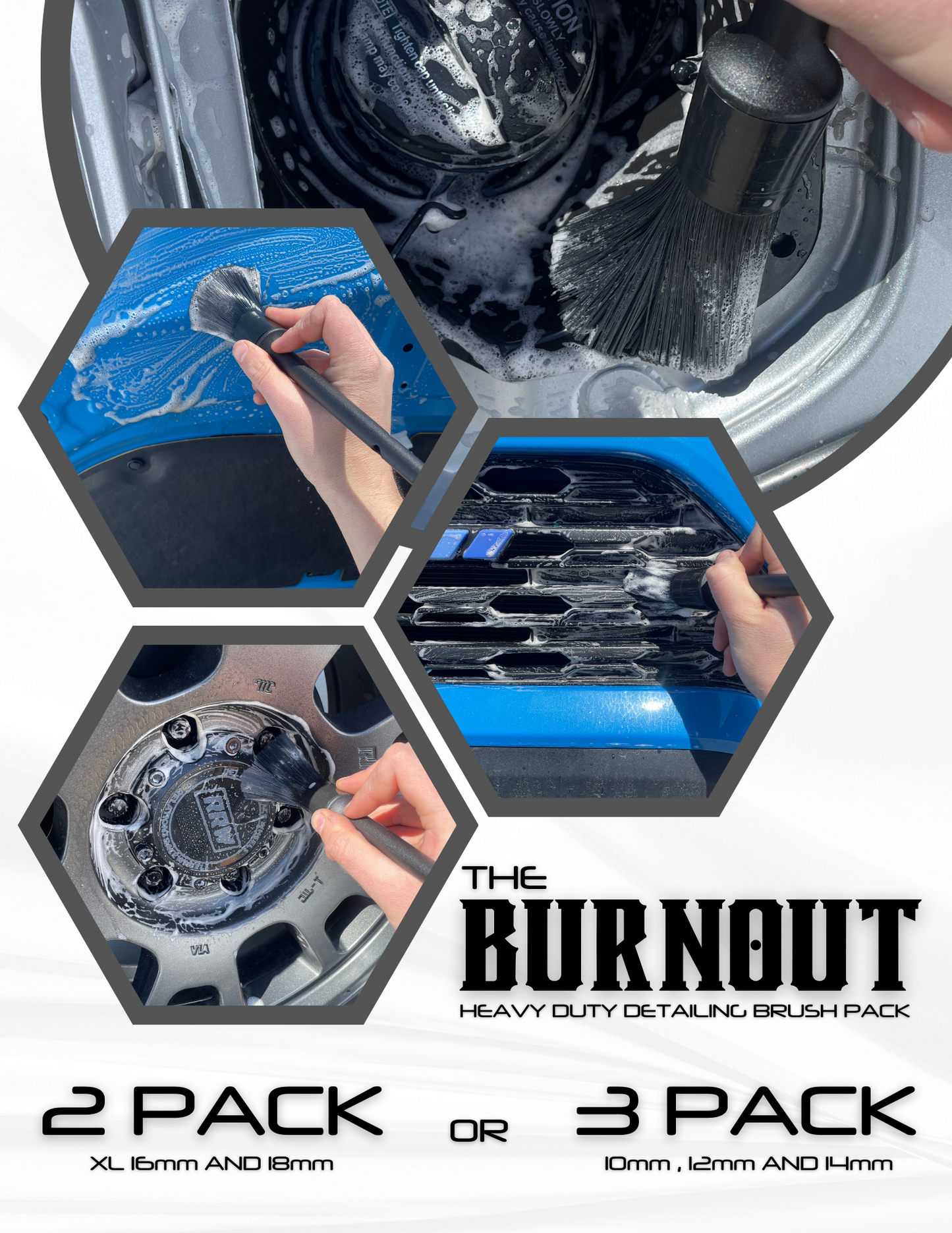 The Burnout Synthetic Detail Brush (2 or 3 Pack)