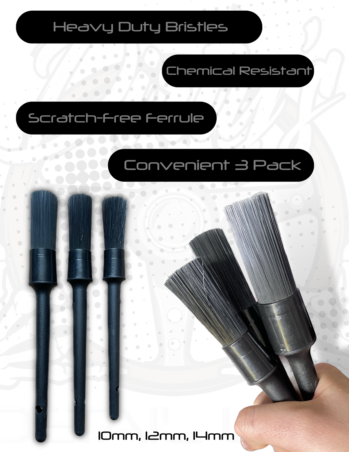The Burnout Synthetic Detail Brush (2 or 3 Pack)